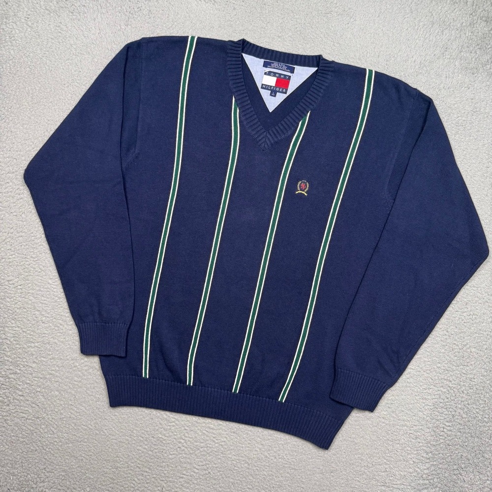 Vintage Tommy Hilfiger Knit V-Neck Sweater